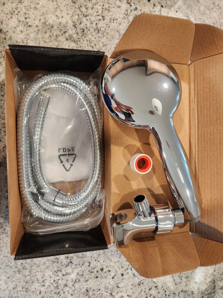 Brand new chrome handheld shower set