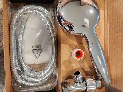 Brand new chrome handheld shower set