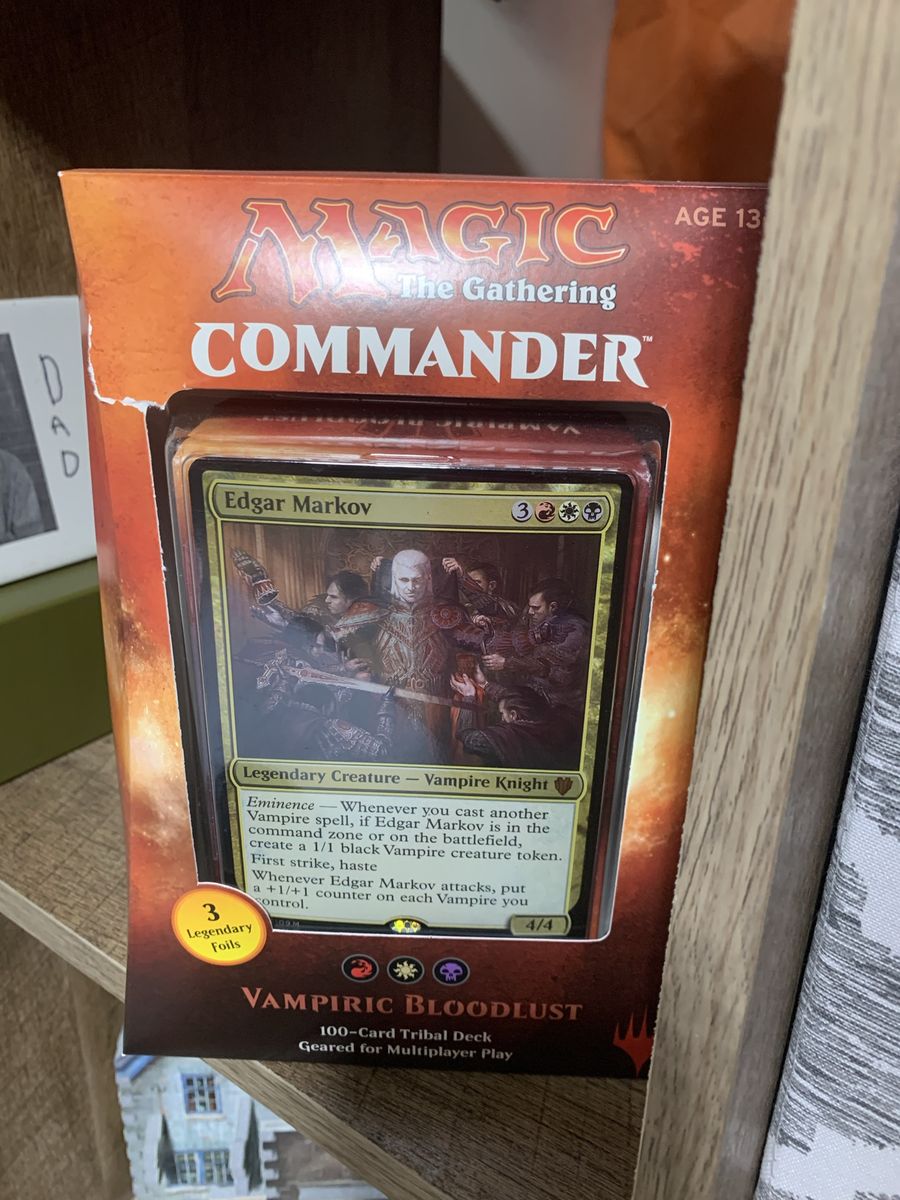 Magic The Gathering MTG Commander deck Vampiric Bloodlust Deck Edgar Markov Sealed Box
