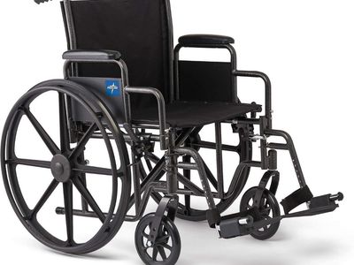 Brand New Medline Comfortable Folding Wheelchair (20" Seat)