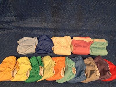 Bum Genius Pocket Cloth Diepers all in one( Lot Of 15)