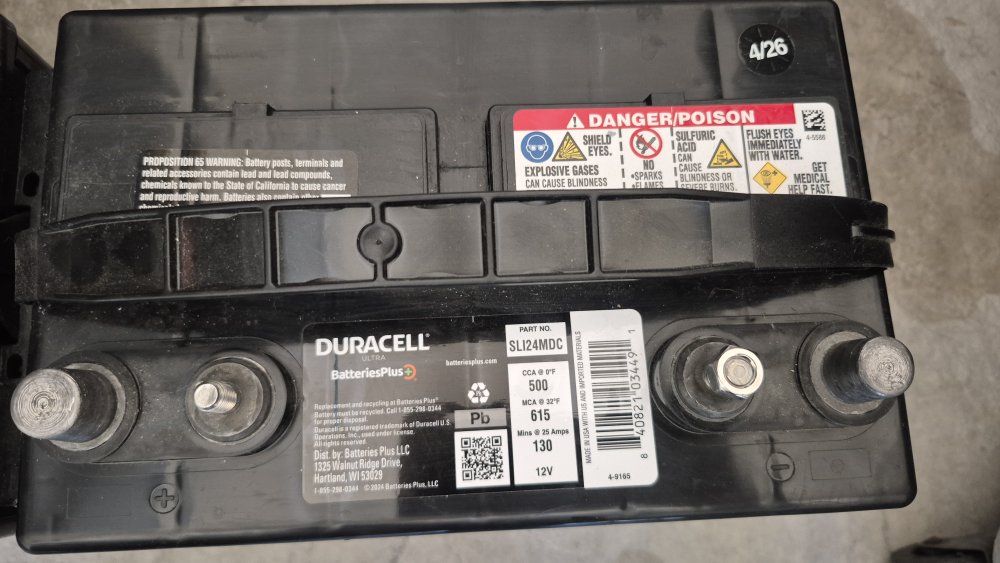 1 Duracell Marine 12v