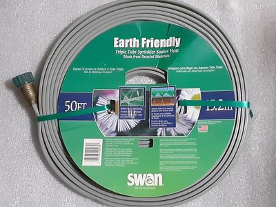 New Swan Triple Tube Sprinkler-Soaker Hose - 50 feet - Earth Friendly