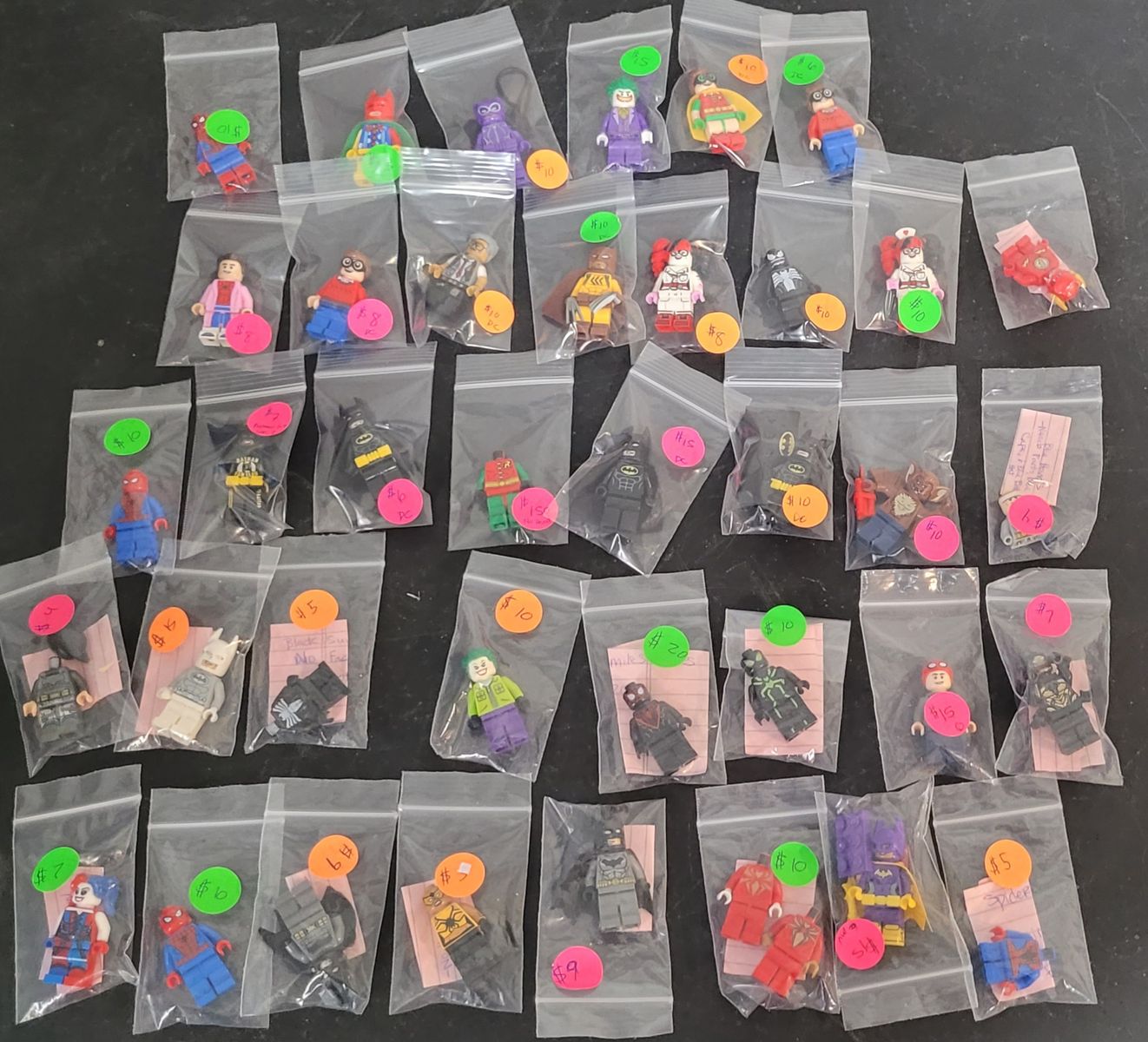 Lego DC Minifigures all for $250 or priced as marked