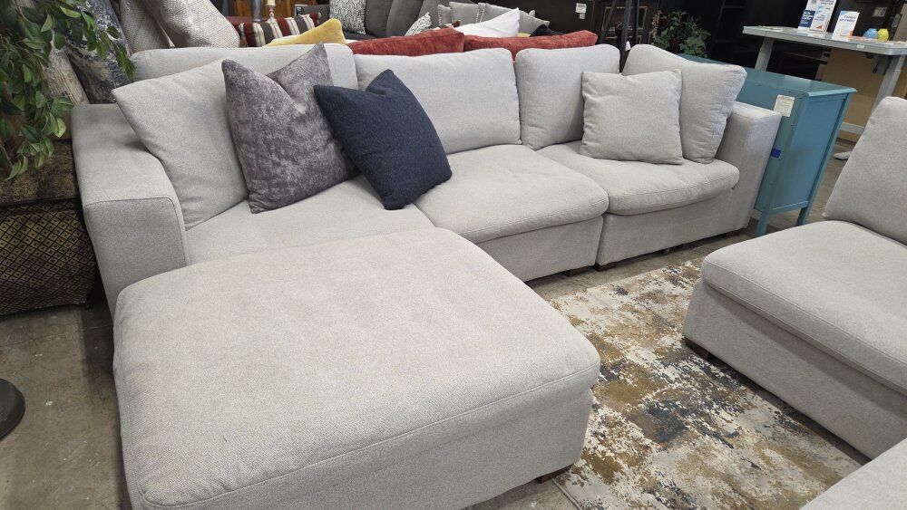 🩶Large 4-Piece Modular Sectional