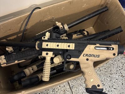 Set of 6 Cronus paintball markers guns