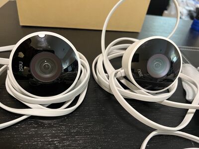 Google Nest Cam (Wired) 2 Pack – 1st Gen – 1080p – Nest App - Rated for Outdoor Use 2