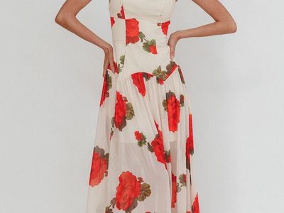 Trendy Floral Prom Dress (BRAND NEW) Size Small