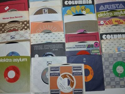Lot of 49 Vinyl Record 45RPM 7" Most w/ Company Sleeves