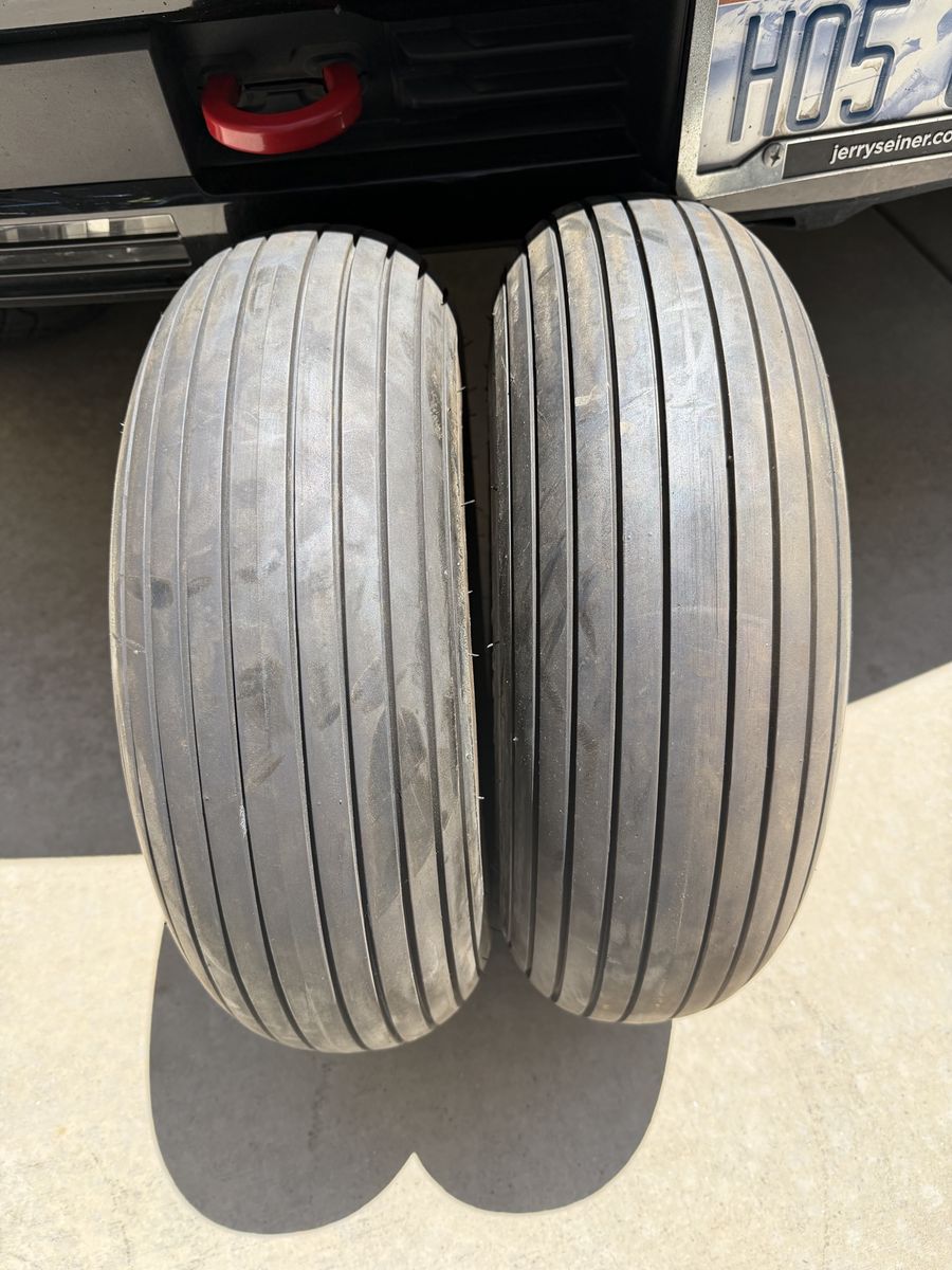 Airplane tires and tubes.