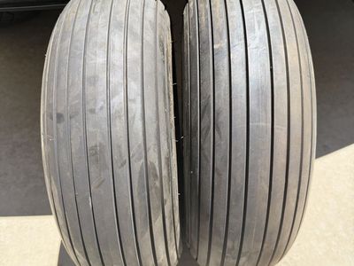 Airplane tires and tubes.