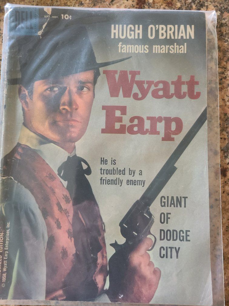 Vintage 1958 Dell Comics Hugh O'Brian Wyatt Earp Comic Book