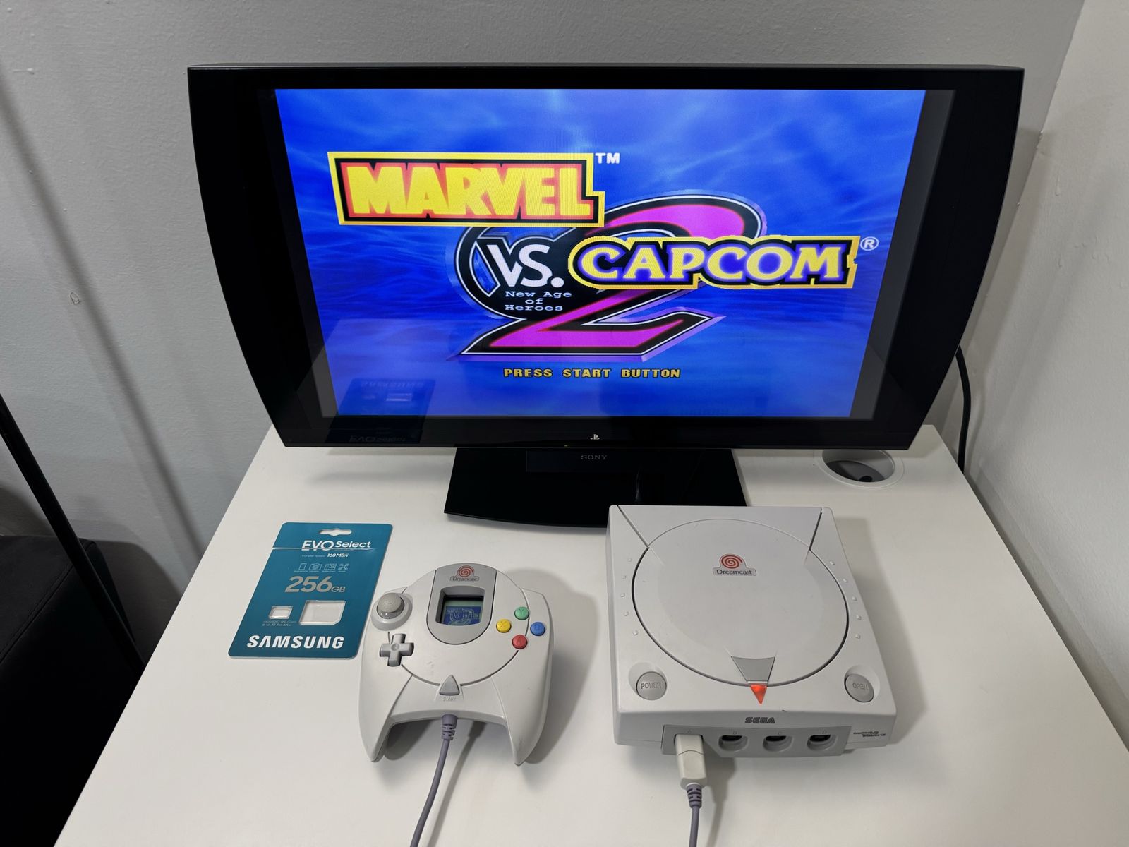 Sega Dreamcast Modded 256gb W/ Games