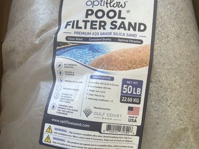 Optiflow Premium #20 Pool Filter Sand – 50 lb Bag