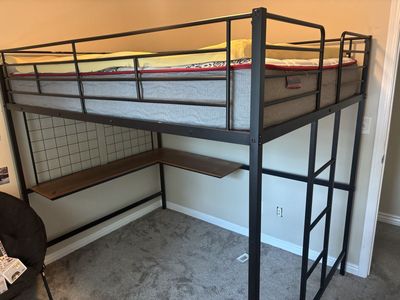 Loft bed frame