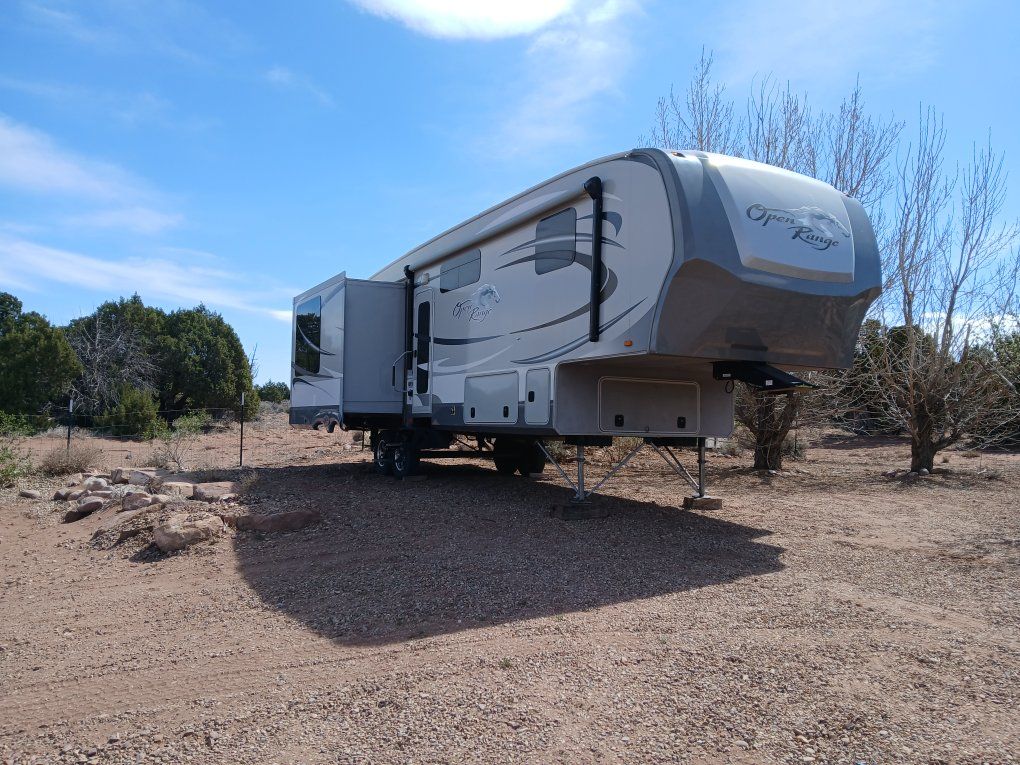 2012 34'6" Open Range 345RLS Fifth Wheel.