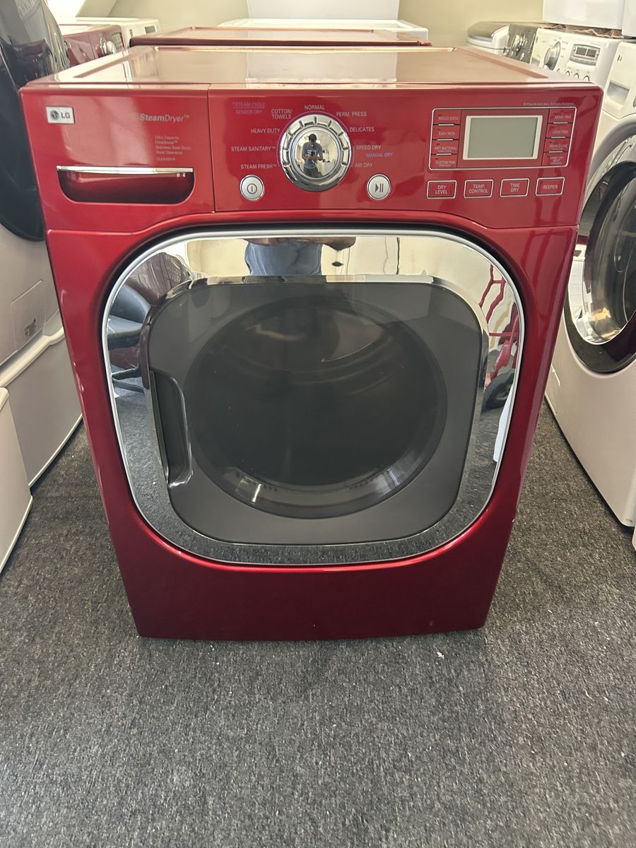 LG electric dryer steam refresh option