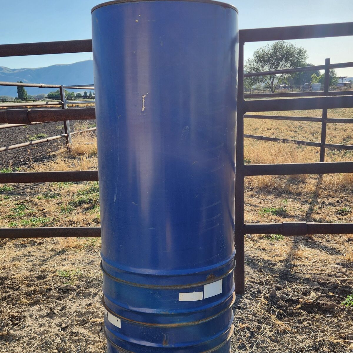 30-35 gallon metal barrels