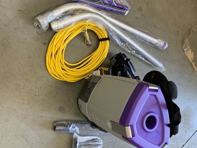 ProTeam Super Coach Pro 6, 6 qt. Commercial Backpack Vacuum Cleaner with Xover Multi-Surface and Telescoping Wand Kit