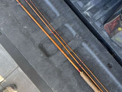 Antique Governor cane 10’, three piece Fly rod with reel