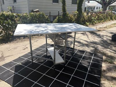 Adjustable Craft Table with Storage Basket