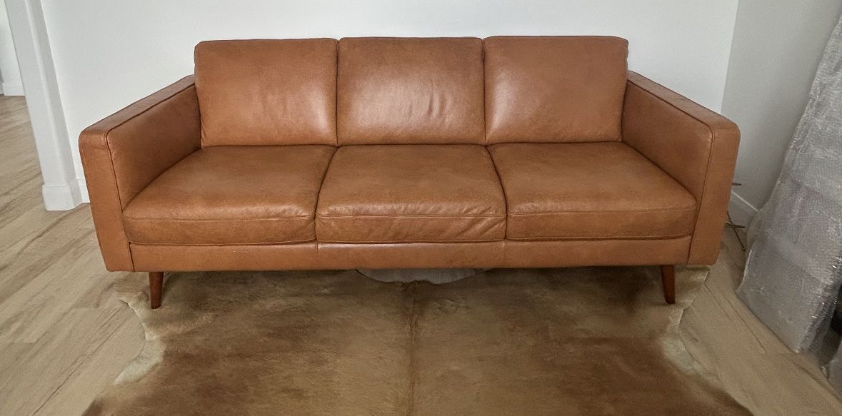 Leather Natuzzi Sofa 