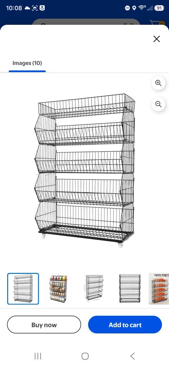 NEW - wire basket shelving