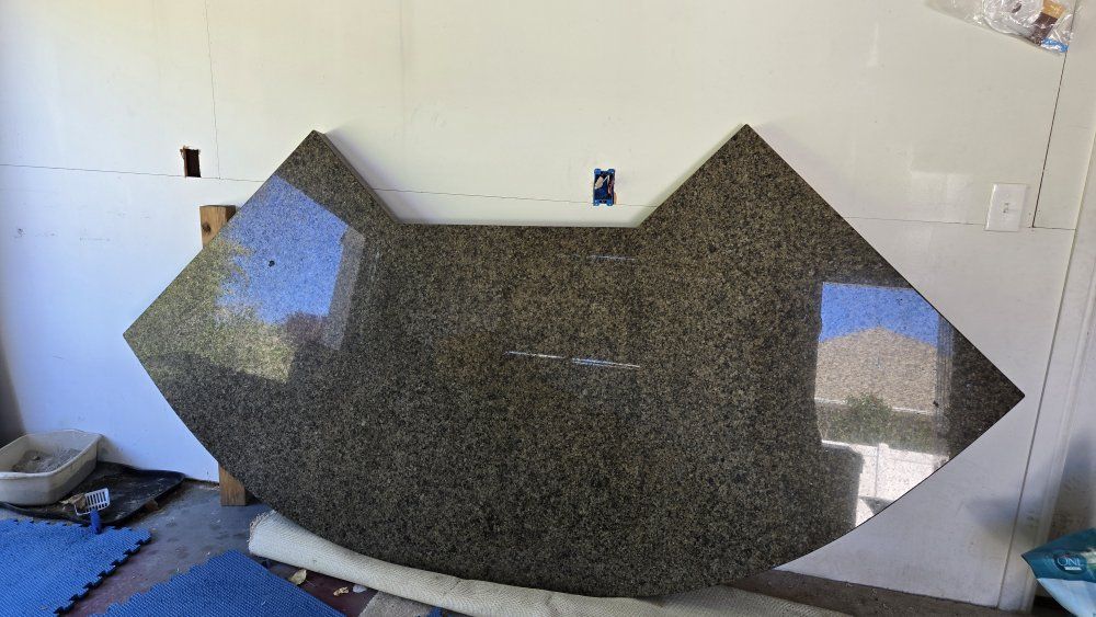 Custom Granite Countertop Section - Unique Shape & Durable Stone