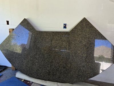 Custom Granite Countertop Section - Unique Shape & Durable Stone