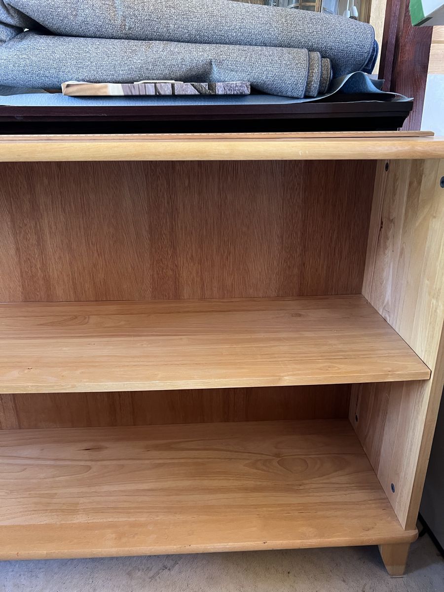 Solid wood bookcase