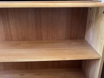 Solid wood bookcase