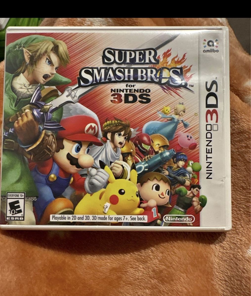 Super Smash Bros. for Nintendo 3DS Game Case & Cartridge