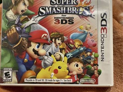 Super Smash Bros. for Nintendo 3DS Game Case & Cartridge