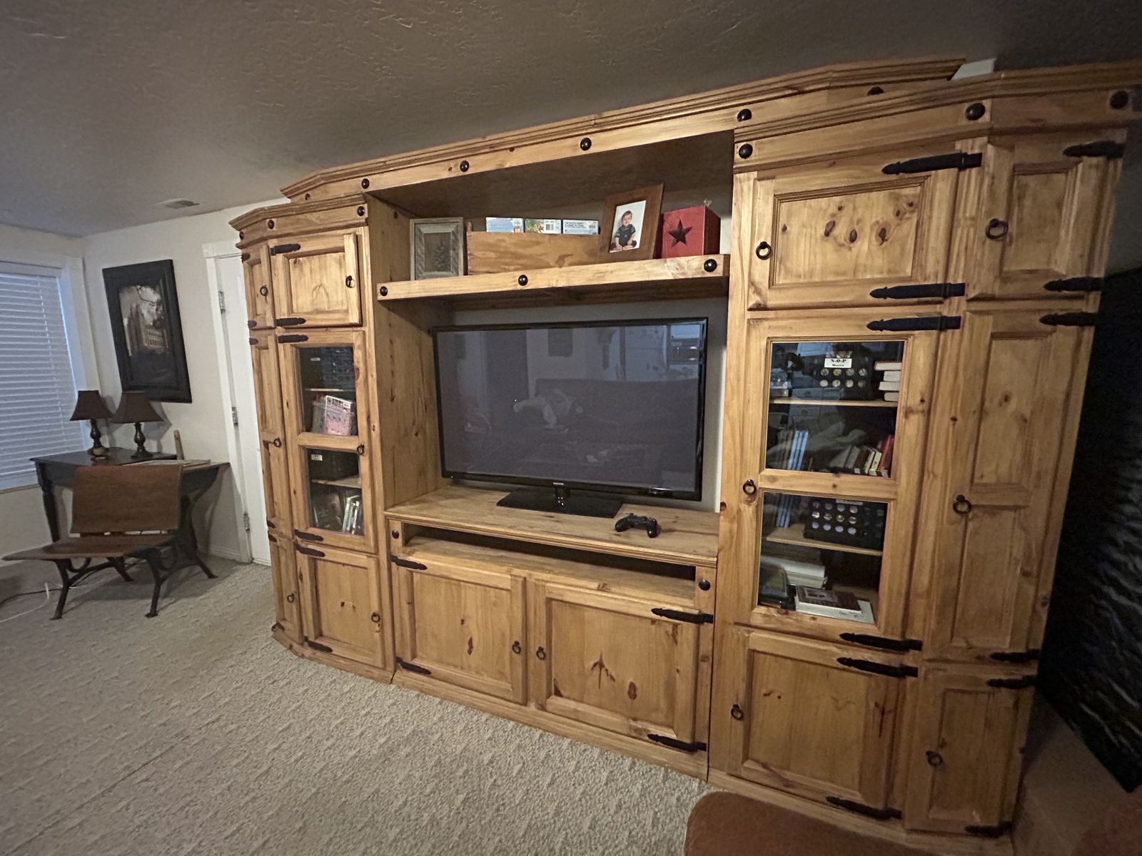 Rustic TV & books Center