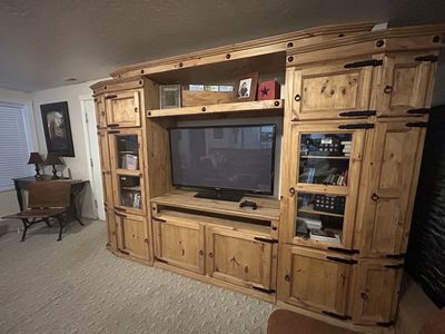 Rustic TV & books Center