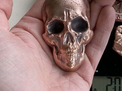 7.9 Copper Skull .999 Fine Copper