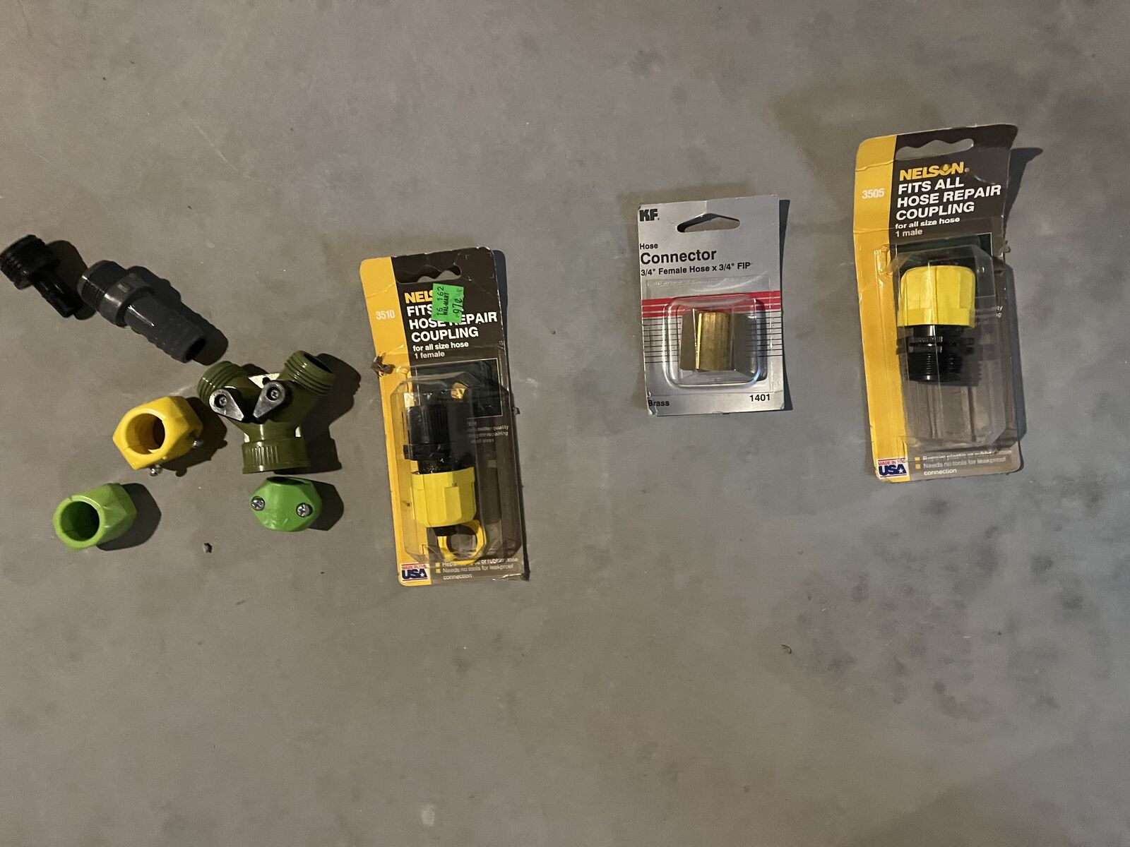 Various hose repair parts  (all new, some just missing packaging)