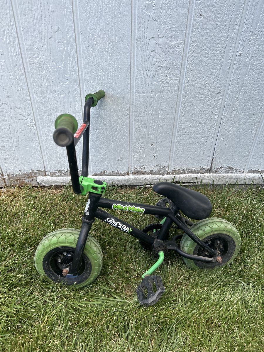 Rocker Mini BMX Bike - Green/Black - Small Size - Fully Functional