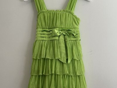 Sparkly Green Girls Dress