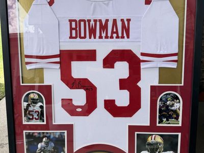 Framed NaVorro Bowman San Francisco 49ers Autographed Jersey Display
