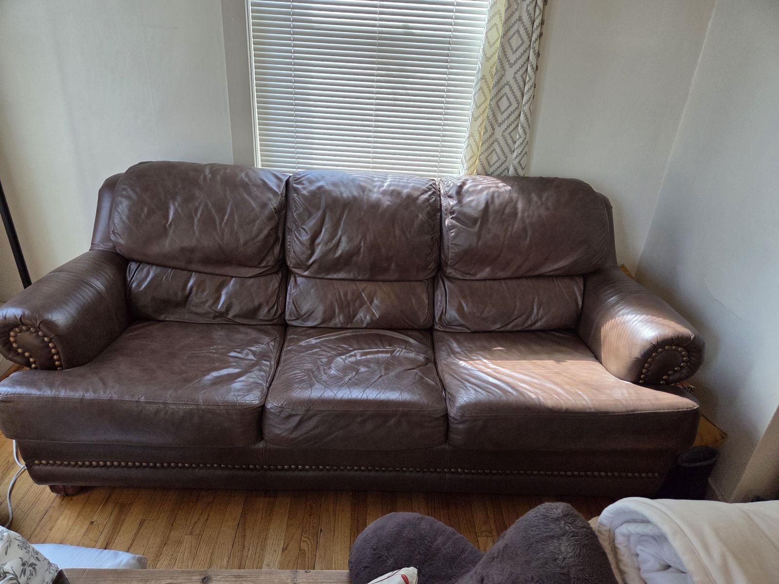 Leather Sofa, Loveseat