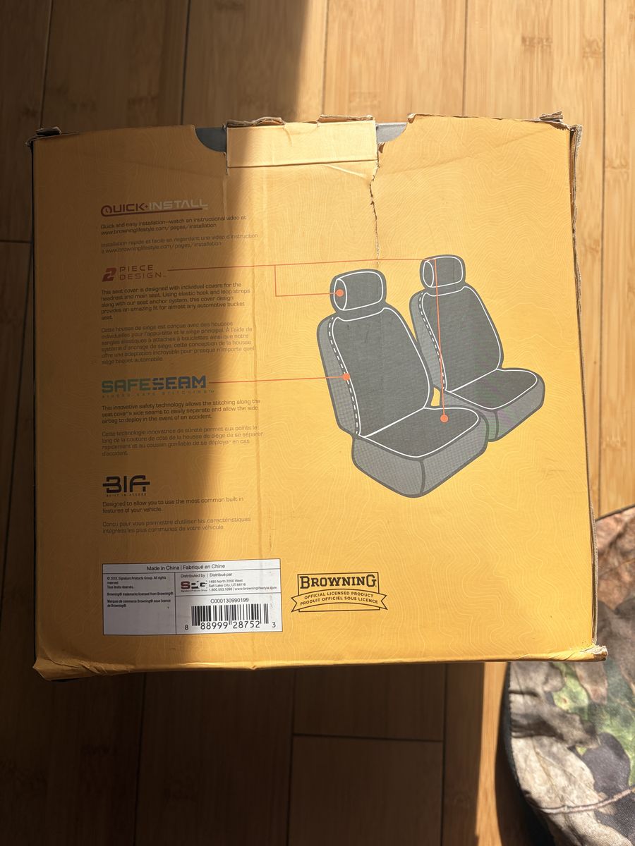 Browning Camo Low-Back Seat Covers (2 Pack)