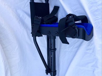 Hands-Free Knee Crutch Mobility Aid - Black and Blue