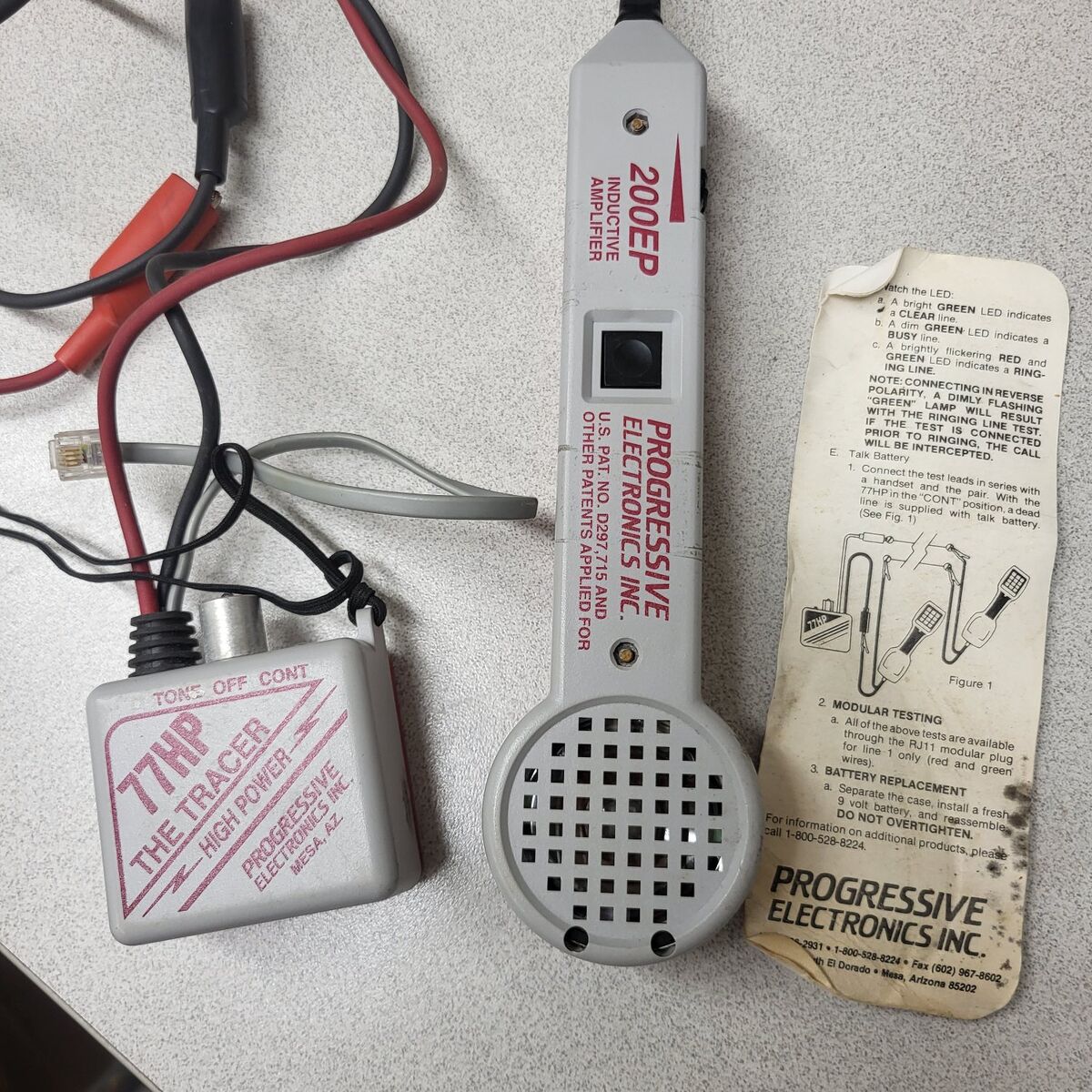 Progressive tone and probe set