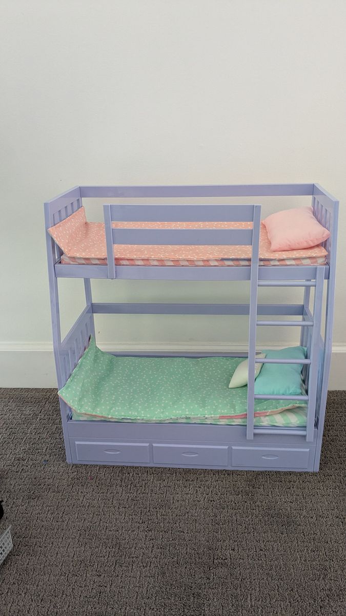 Our Generation Doll bunk bed with accessories