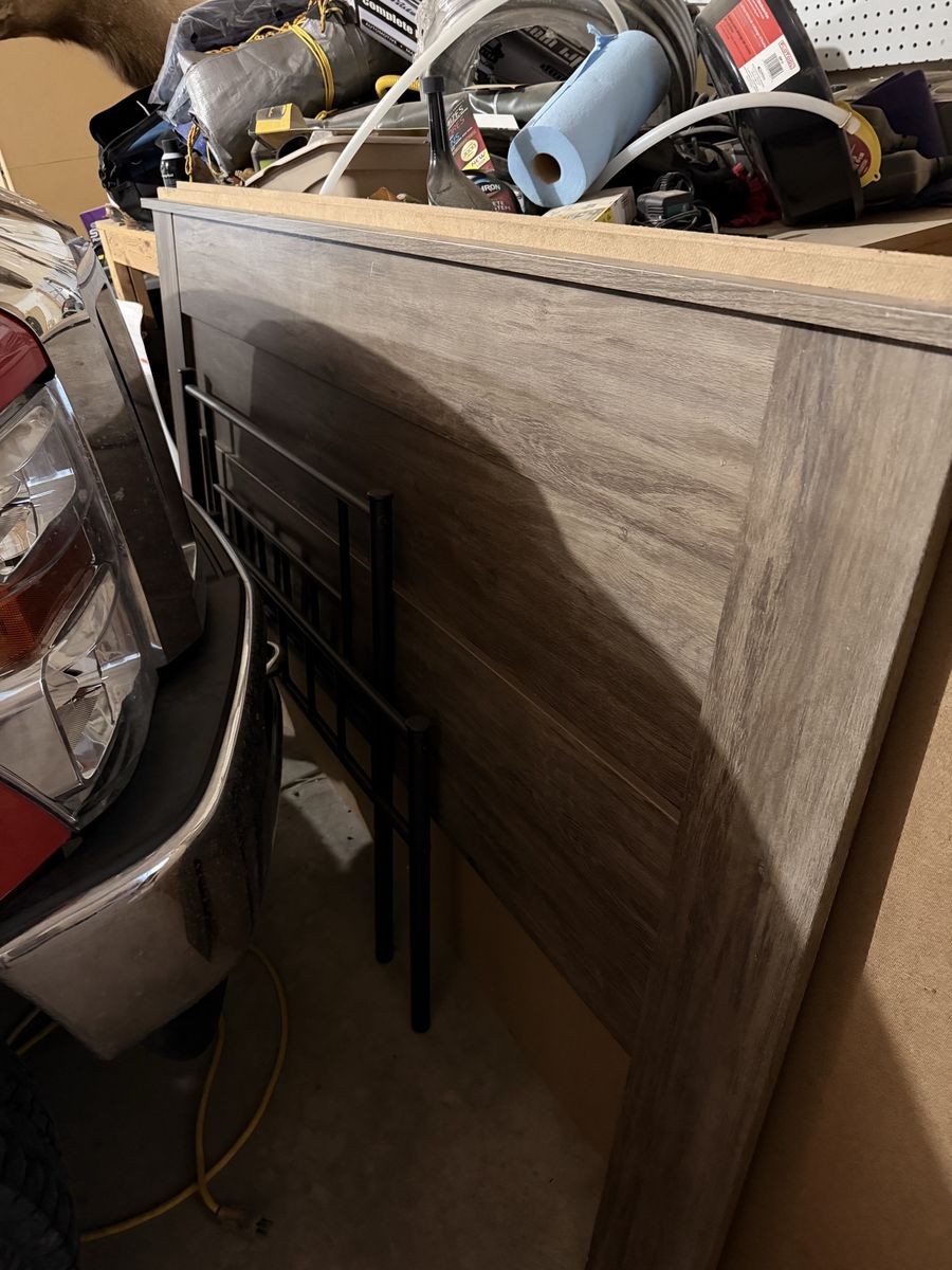 King Size Wooden Grain Headboard