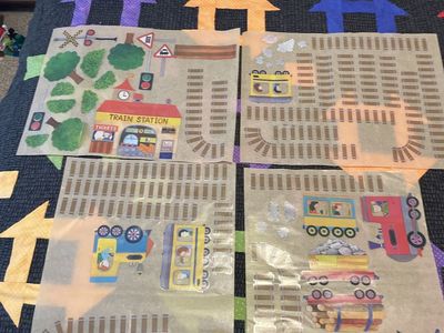 Wall Train stickers decoration