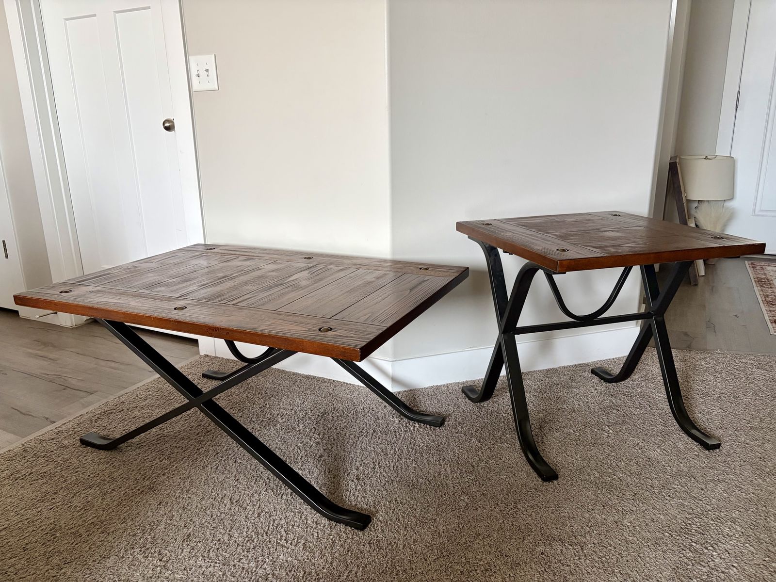 Rustic Coffee Table & End Table Set