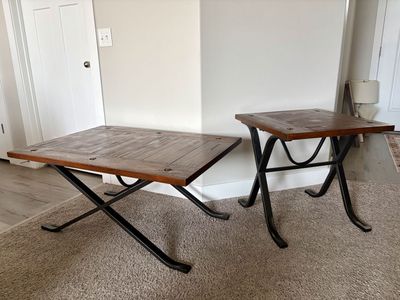 Rustic Coffee Table & End Table Set
