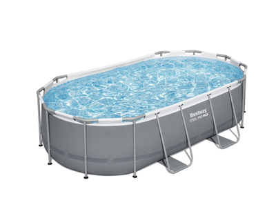 New in Box Steel Pro MAX Swimming Pool 14 ft x 8 ft 2 in x 39.5 In, Oval Pool Set